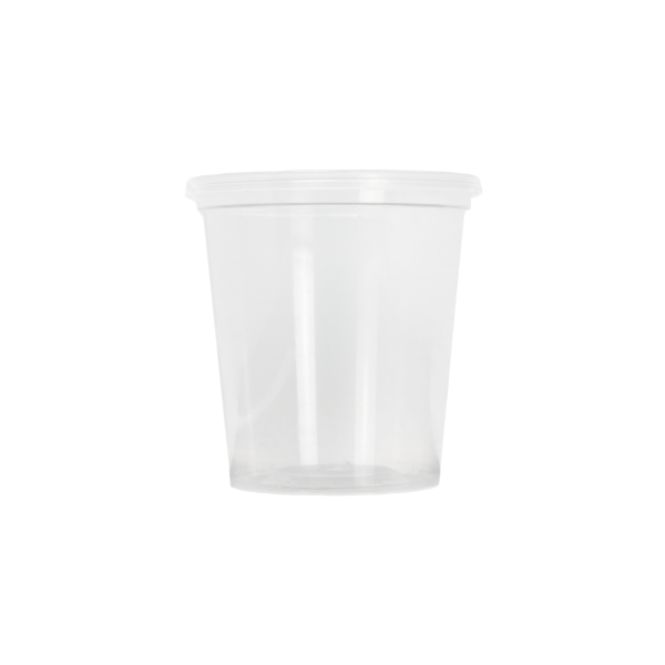 Image of 8 oz. container with lid P-CL-8.